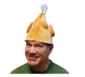 Thanksgiving Turkey Plush Costume Hat - Adult Size