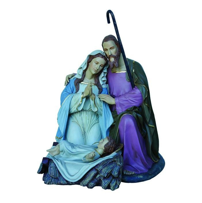 5' Giant Commercial Grade Fiberglass Holy Family Christmas Decoration Display