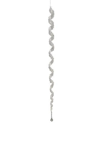 27" Simply Elegant Spiral Winter Icicle Drop Christmas Ornament