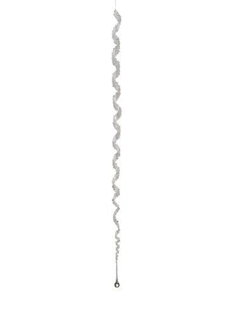 43" Simply Elegant Spiral Winter Icicle Drop Christmas Ornament