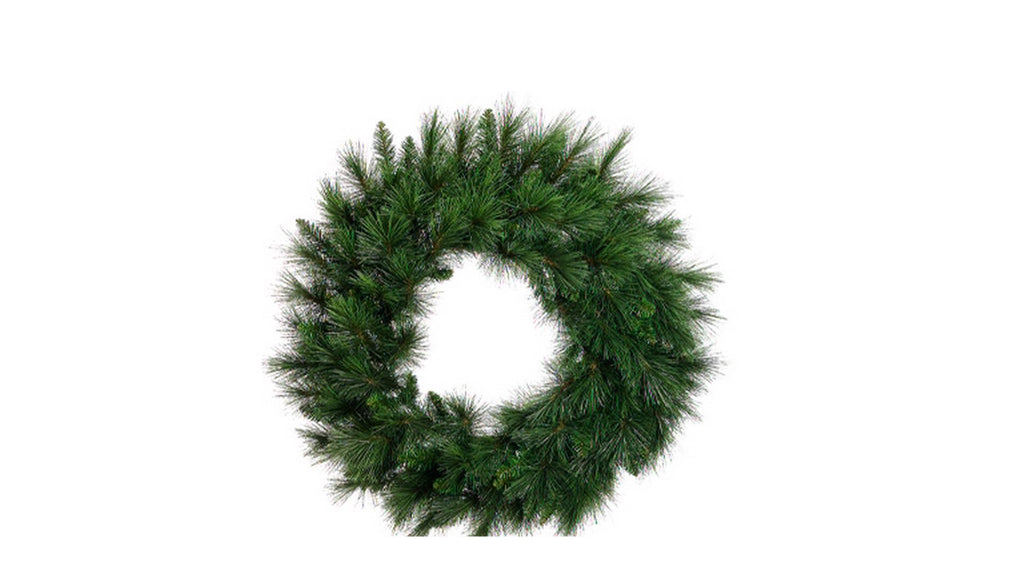 36" Long Needle Pine Artificial Christmas Wreath - Unlit