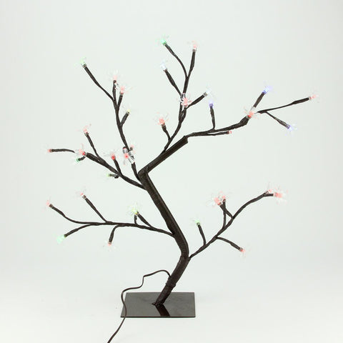 20" LED Lighted Cherry Blossom Flower Tree - Multi-Color and Warm White Changing Lights