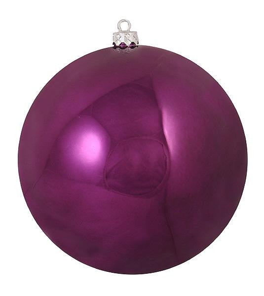 Shatterproof Shiny Purple Passion Christmas Ball Ornament 6" (150mm)