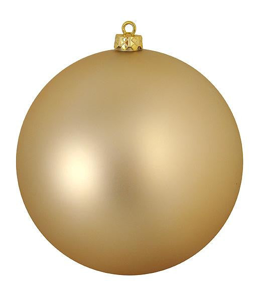 Shatterproof Matte Champagne Christmas Ball Ornament 8" (200mm)