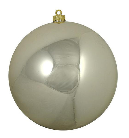 Shatterproof Shiny Champagne Christmas Ball Ornament 8" (200mm)