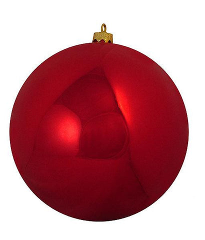 Shatterproof Shiny Red Hot Christmas Ball Ornament 10" (250mm)