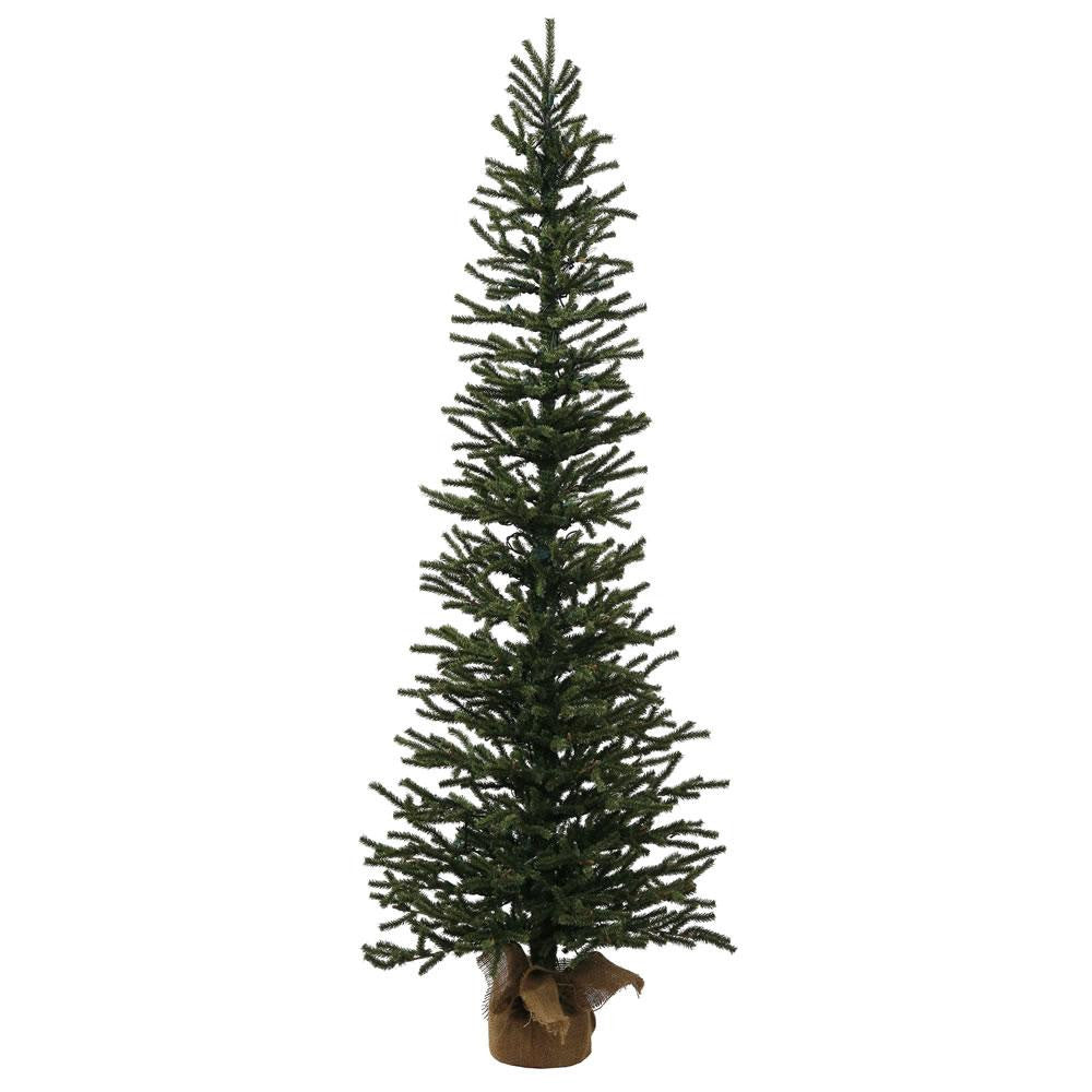 4' Traditional Mini Pine Artificial Christmas Tree in Burlap Base - Unlit