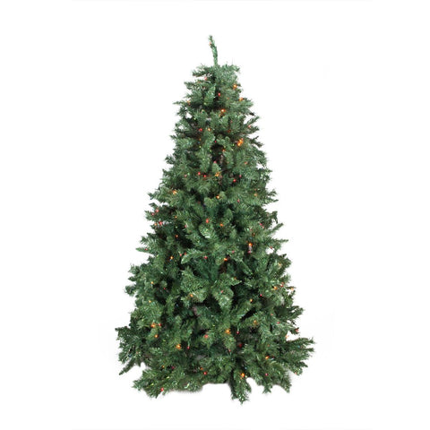 6.5' Pre-lit Minetoba Pine Artificial Christmas Tree - Multi Lights