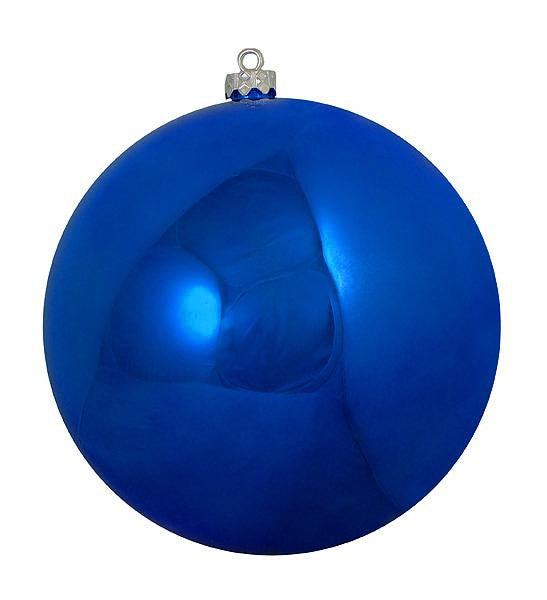 Shatterproof Shiny Lavish Blue Christmas Ball Ornament 10" (250mm)