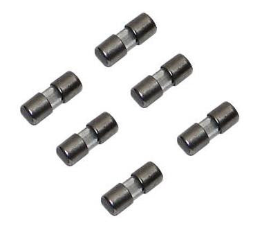 Pack of 6 Replacement Fuses for Mini Christmas Lights - 3 Amps