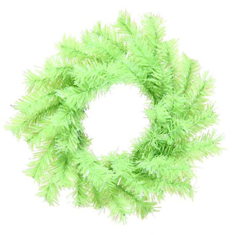 6" Chartreuse Green Artificial Mini Christmas Wreath  - Unlit