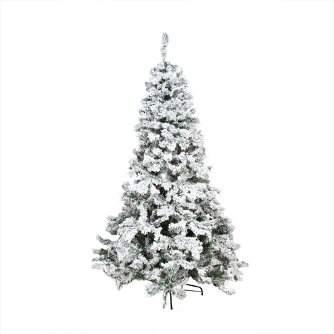 4.5' Heavily Flocked Pine Medium Artificial Christmas Tree - Unlit