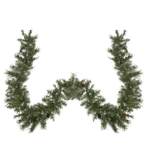 9' x 10" Snow Mountain Pine Artificial Christmas Garland - Unlit