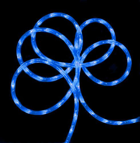 150' Commericial Grade Blue LED Indoor-Outdoor Christmas Rope Lights on a Spool