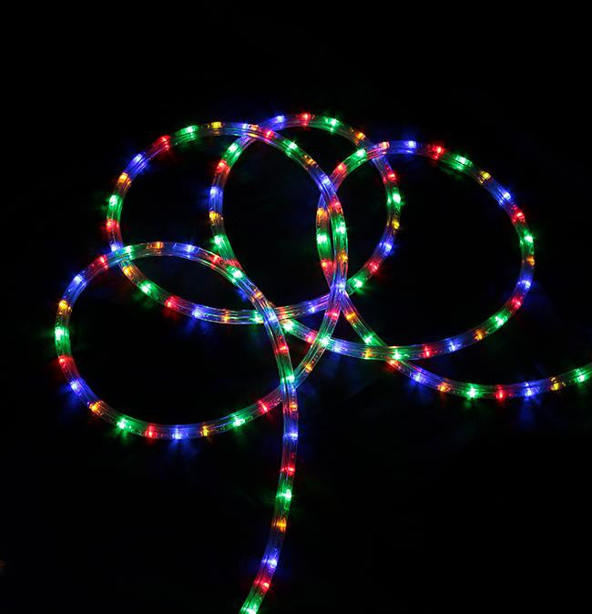 150' Commericial Grade Multi LED Indoor-Outdoor Christmas Rope Lights on a Spool