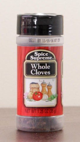 Club Pack of 12 Spice Supreme Whole Cloves 1.25 oz. #38025