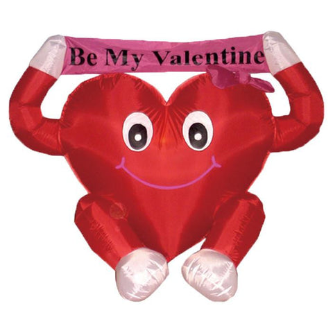 4' Inflatable Be My Valentine Valentine's Day Yard Art Decoration