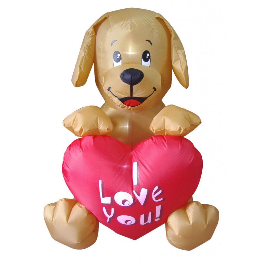 4' Inflatable Puppy Valentine's Day Yard Art Decoration