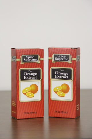 Pack of  24 Spice Supreme Pure Orange Extract 2 fl oz. #30980