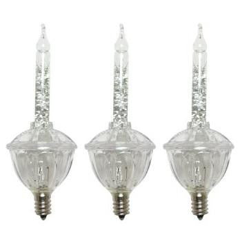 Pack of 3 Clear C7 Bubble Light Replacement Christmas Bulbs