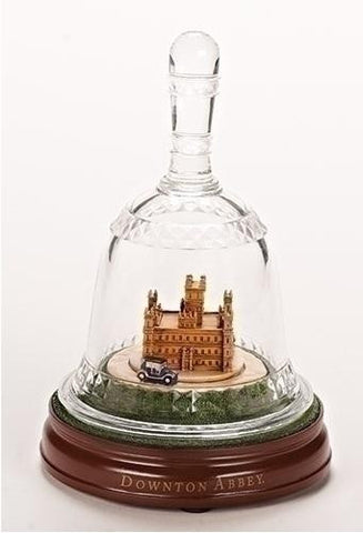 8.75" Downton Abbey Battery Operated Animated Musical Bell Jar Table Top Decoration