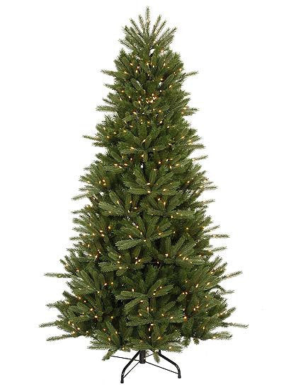 7.5' Pre-Lit Vermont Instant Shape Christmas Tree - Clear Dura-Lit Lights