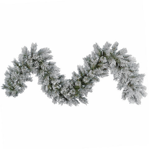 9' x 14" Frosted Pine Artificial Christmas Garland - Unlit