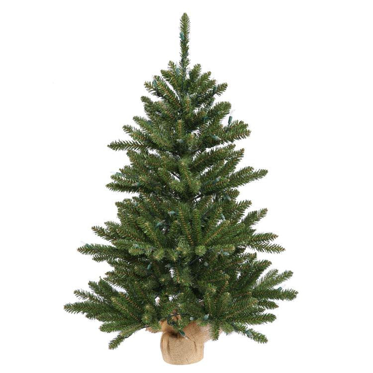 30" Anoka Pine Artificial Christmas Tree with Burlap Base - Unlit