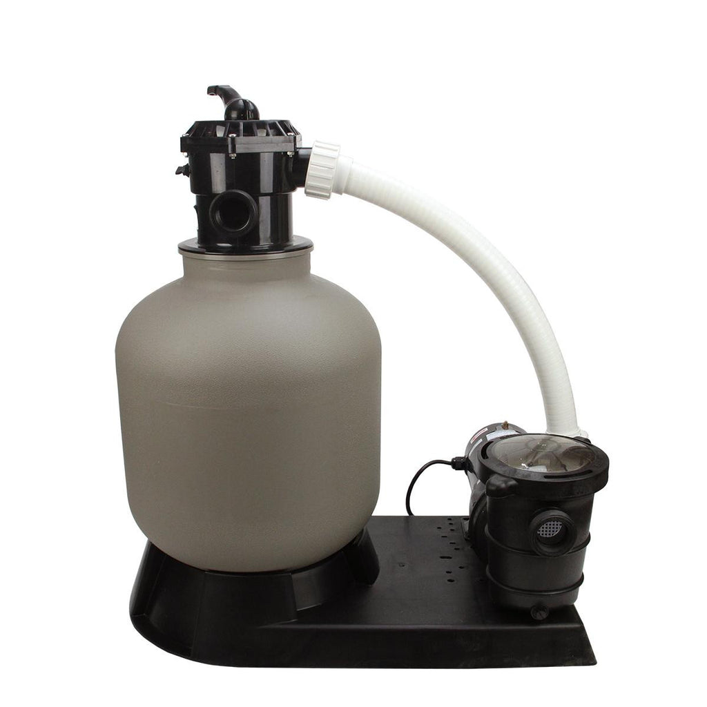 16" Top-Mount Above-Ground Swimming Pool and Spa Sand Filter and .75 HP Pump System