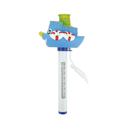 10" Clown Cruise Boat Floating Swimming Pool Thermometer with Cord