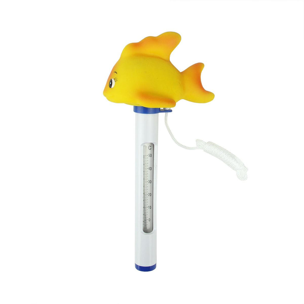 9" Goldfish Floating Swimming Pool Thermometer with Cord