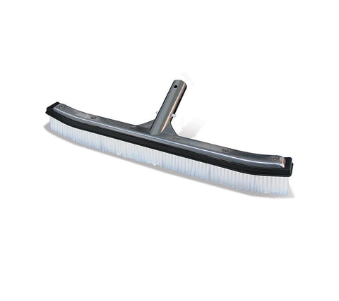 24" Curved Aluminum-Back Commercial Swimming Pool Cleaning Brush