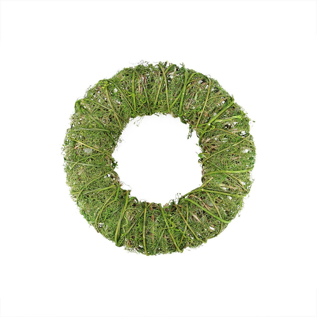 12" Green Moss and Vine Artificial Spring Wreath