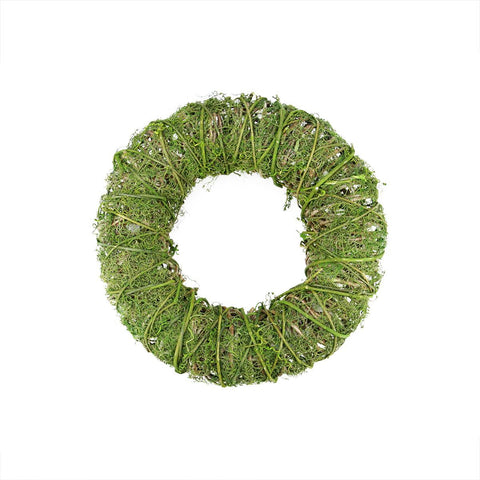 12" Green Moss and Vine Artificial Spring Wreath