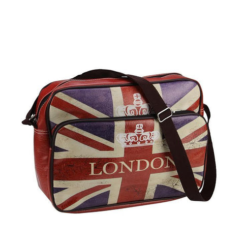 15" Decorative British Flag "London" Crossbody Bag-Purse with Strap