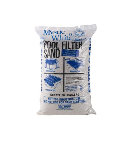 Mystic White II Swimming Pool Filter Sand  - 50lb Bag