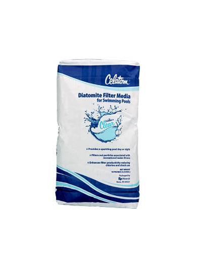 Celatom Diatomaceous Earth Swimming Pool and Spa Filter Media Powder - 25lb Bag