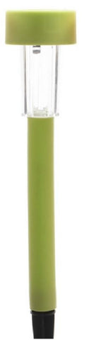 9" Fancy Fair Green Solar Powered Garden Lawn Stake - Cool White LED Light