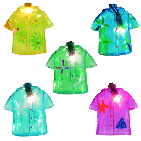 Set of 10 Tropical Beach Shirt Novelty Summer Patio and Christmas Lights - Green Wire