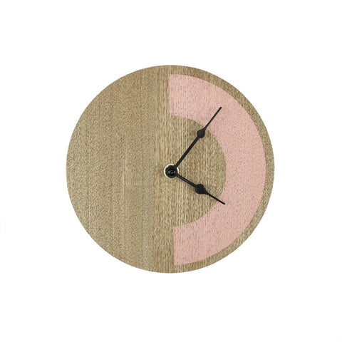 8" Basic Luxury Peach Pearl Chic Modern Analog Wall Clock