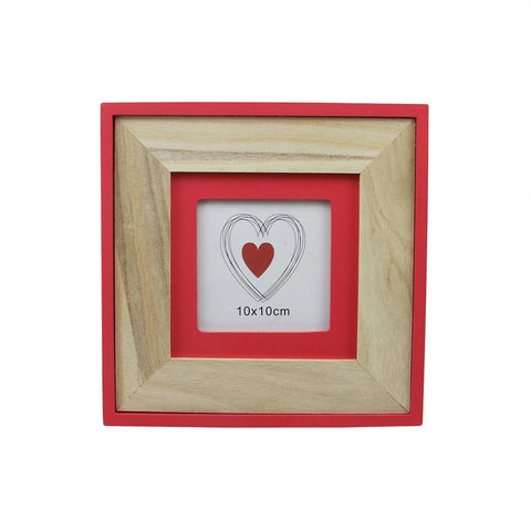 8.5" Basic Luxury Tabletop Picture Frame with Living Coral Pink Accents