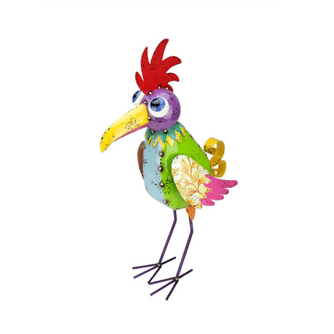 24.25" Bright Multi-Color Rooster Bird Outdoor Patio Garden Figure