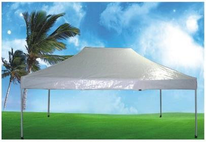 10' x 15' White Outdoor Garden Party Denver Folding Canopy Gazebo