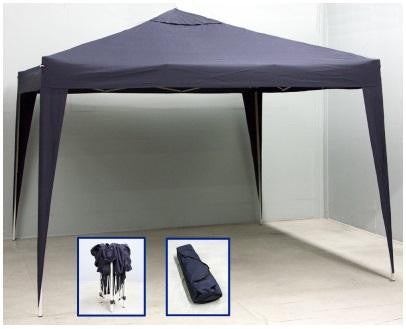 10' x 10' Navy Blue Outdoor Garden Party Stadium Folding Canopy Gazebo