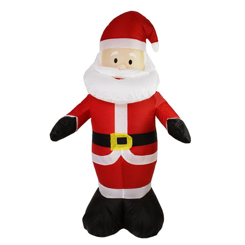 4' Inflatable Lighted Santa Claus Christmas Yard Art Decoration