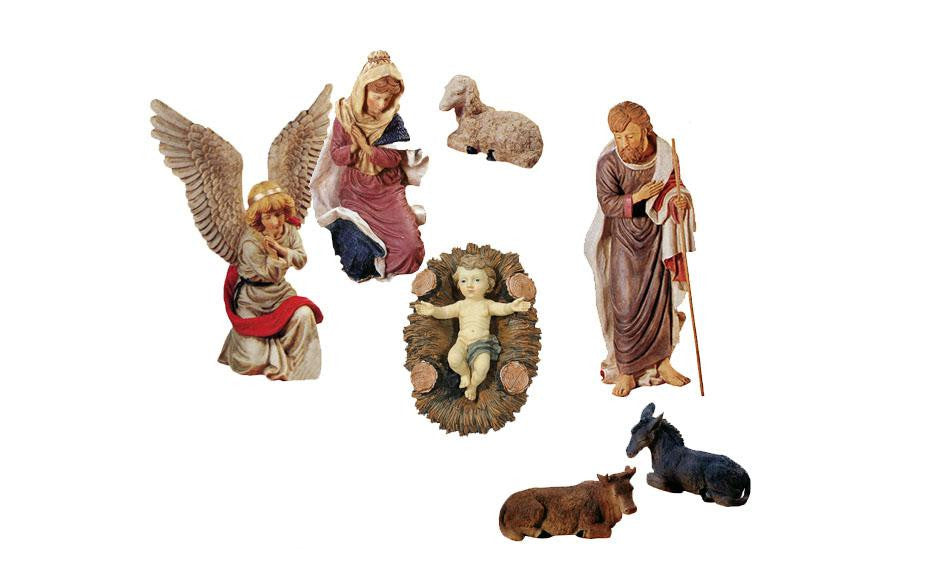 50" Large 7-Piece Outdoor Religious Nativity Christmas Yard Art Statue Set