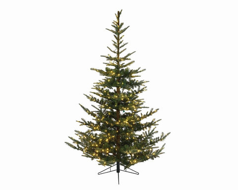 4.5' x 40.25" Pre-Lit Everlands Nobilis Fir Artificial Christmas Tree - Warm Clear LED Lights