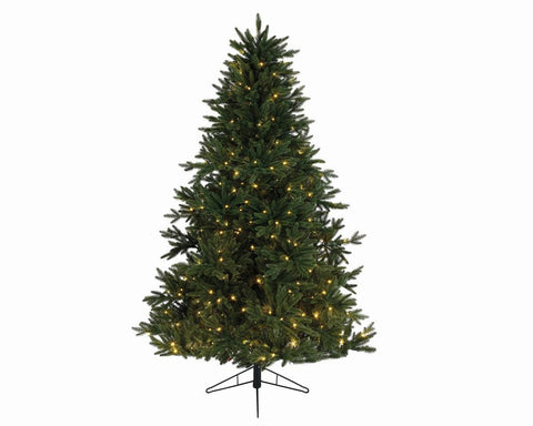 6.5' x 54" Pre-Lit Everlands Skandia Fir Artificial Christmas Tree - Warm Clear LED Lights