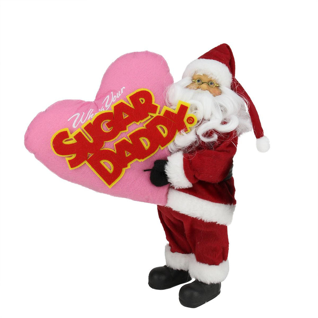 12" Santa Claus "Who's Your Sugar Daddy" Christmas Tabletop Decoration