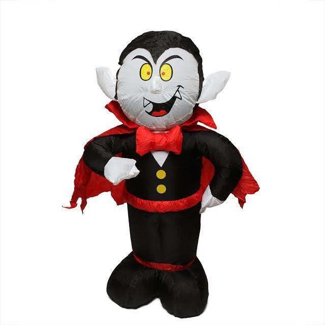 4' Inflatable Spooky Count Dracula Lighted Halloween Yard Art Decoration